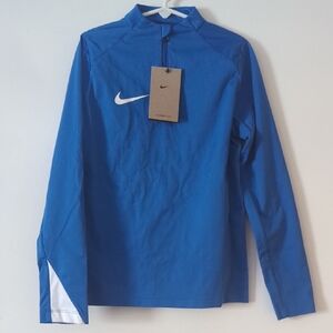 Nike Royal Blue Storm Fit Jaclet with White Logo Size Small Kids